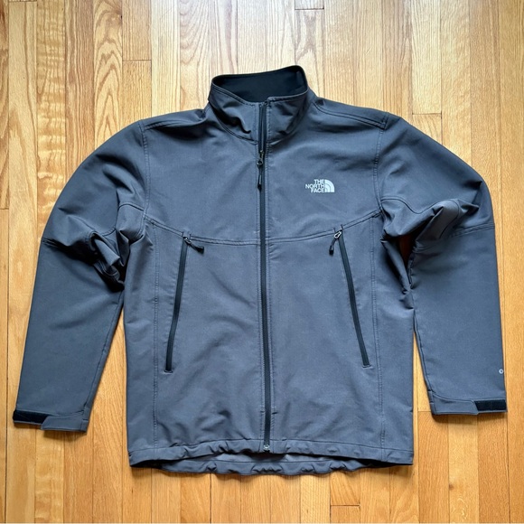 The North Face Men’s Full Zip RDT Soft Shell Coat Jacket Large Gray Solid - Picture 1 of 7